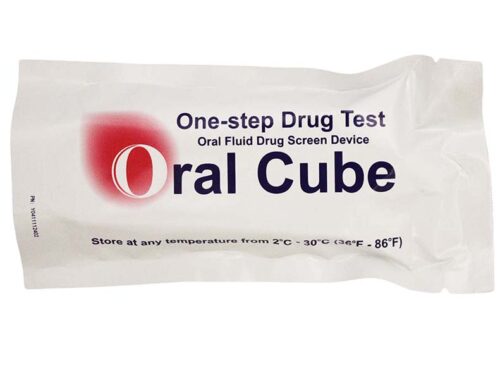 Drug Tests Oral Cube, 5 Panel Oral Fluid Drug & Alcohol Screen Device, 25/box