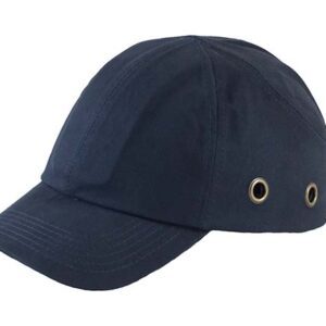 Bump Caps Blue Baseball Style, Inner Shell, 100% Cotton Fabric, Velcro Size Adjustment