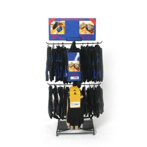 Desk Top Retail Display Rack, Two Tiers, Four Prongs, Individually Boxed