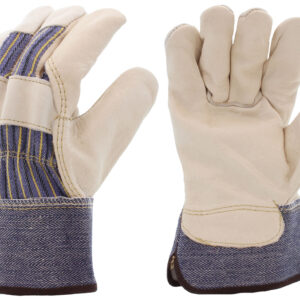 Blue Fabric with Yellow & Black Stripes