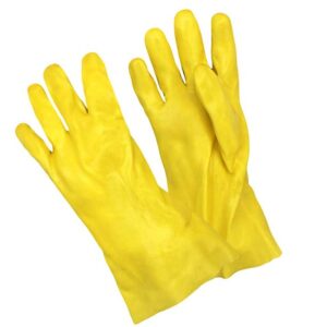 Yellow, Single Dipped, Interlock Lined