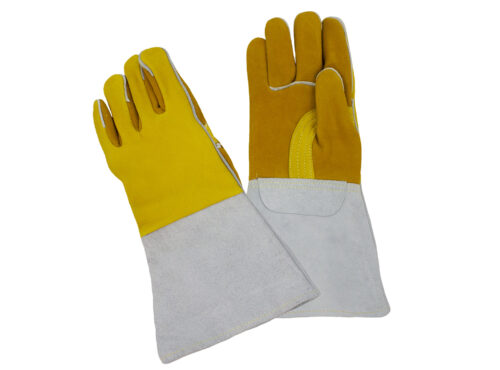 Gloves Premium Elkskin, Nomex Lined Back, Kevlar® Sewn, Reinforced Straight Thumb [size: S-XL]