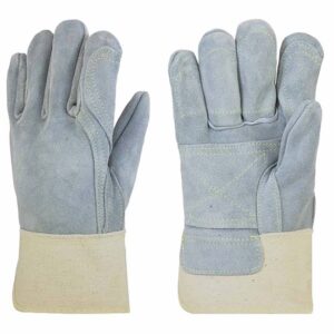 White Fabric, Sewn with Kevlar®, Rubberized Cuff