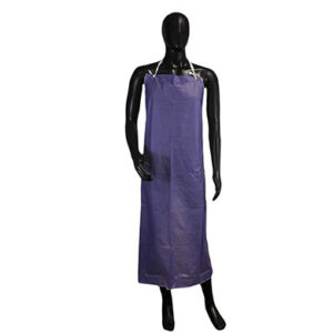 Aprons with Strings 8 mil, Blue, 35 x 48, Thread Sewn Edges