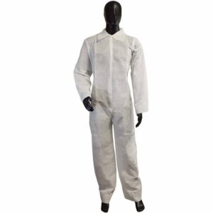 Coveralls White Heavy Weight Polypropylene Coverall [size: M-XXL]