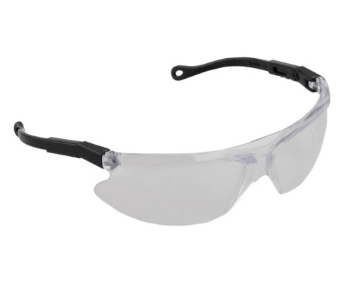 Safety Glasses Squire-C, Clear Lens, Black Frame, 12 ea/box
