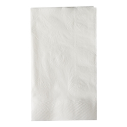 Life Gaurd Dinner Napkins 2-Ply, White Paper, 3,000 Per Case