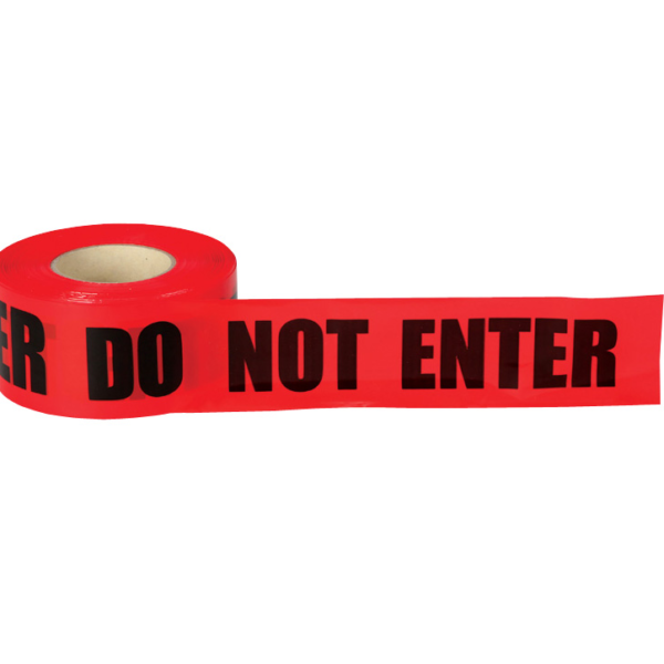Safety Tape "DANGER DO NOT ENTER", 3” x 1,000'/roll [Red/Black]