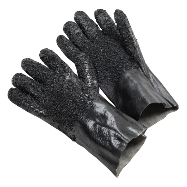 Black, Rough Granulated PVC, Interlock Lined