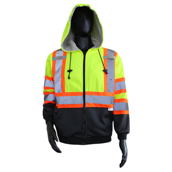 Sweatshirts Class 3 Hooded Sweatshirt, Full Zipper Front, 2 Pockets, Thermal Lining [size: S-6X]