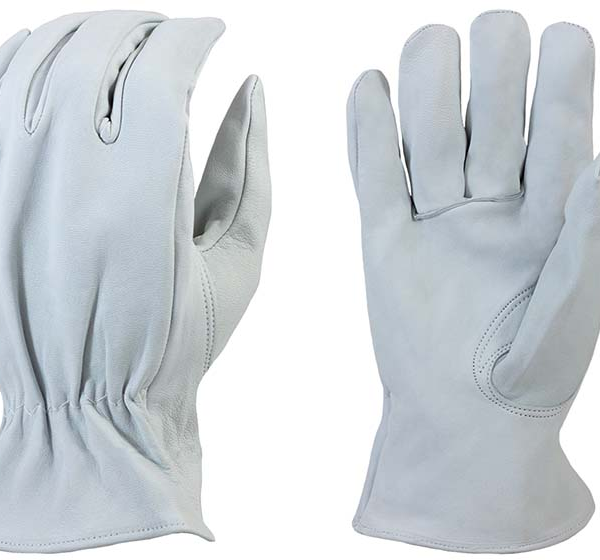 Goat - Unlined Grain Leather, Shirred Elastic Back