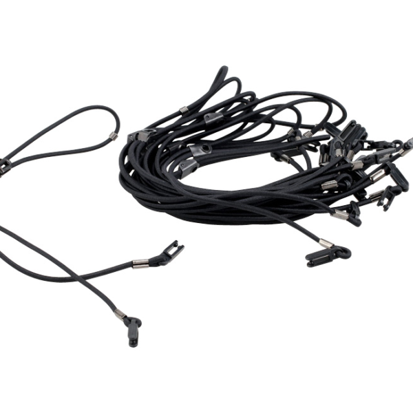 Retainers, Etc. Red, Elastic Eyewear Retainer with Clips-on End