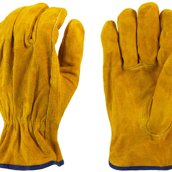 Cow - Unlined Split Leather, Shirred Elastic Back