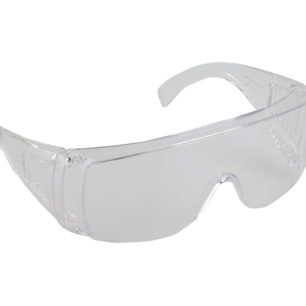 Safety Glasses Visitors, Clear Lens, Clear Frame, 12 ea/box
