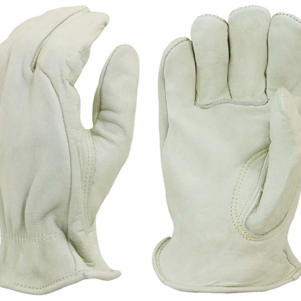 Cow - Unlined Grain Leather, Shirred Elastic Back, Keystone Thumb