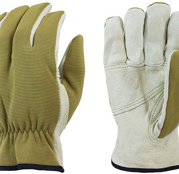 Cow - Unlined Grain Leather, Shirred Elastic Back, Keystone Thumb