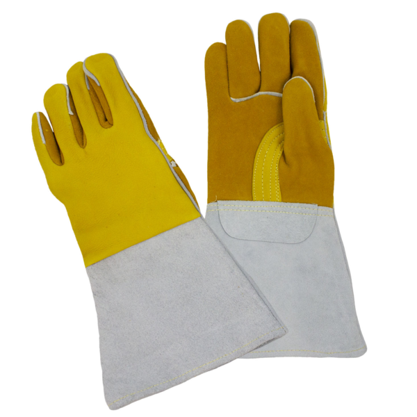 Gloves Premium Elkskin, Nomex Lined Back, Kevlar® Sewn, Reinforced Straight Thumb [size: S-XL]