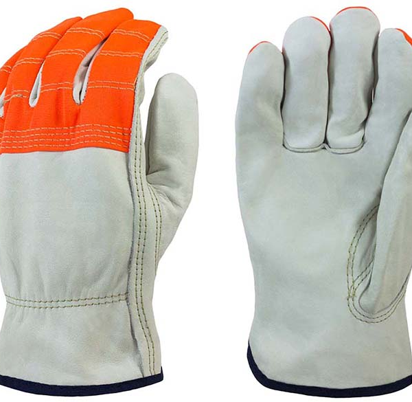 Cow - Unlined Grain Leather, Shirred Elastic Back, Keystone Thumb