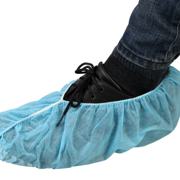 Shoe Covers Blue Polypropylene Shoe Covers, Non-Skid Bottom, 100/bag [Universal Size]