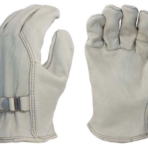 Cow - Unlined Grain Leather, Shirred Elastic Back, Wing Thumb