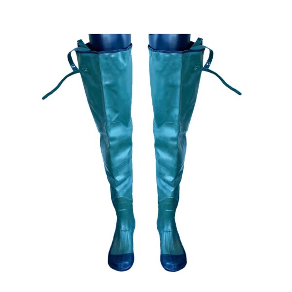 Boots Black Rubber Hip Boots, Steel Shank, Over the Sock [size: 7-11]