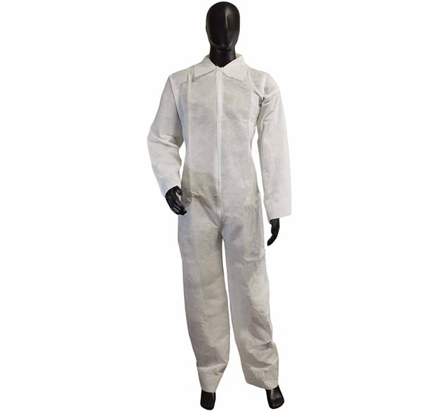 Coveralls White Heavy Weight Polypropylene Coverall [size: M-XXL]