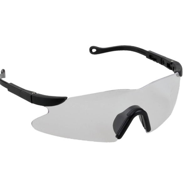 Safety Glasses Commandor, Clear Lens, Black Frame, Adjustable Temples, 12 ea/box