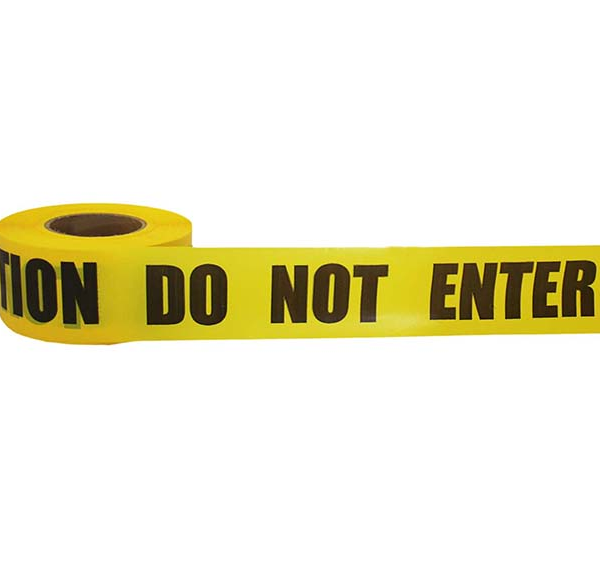 Safety Tape "CAUTION DO NOT ENTER", 3” x 1,000'/roll [Yellow/Black]