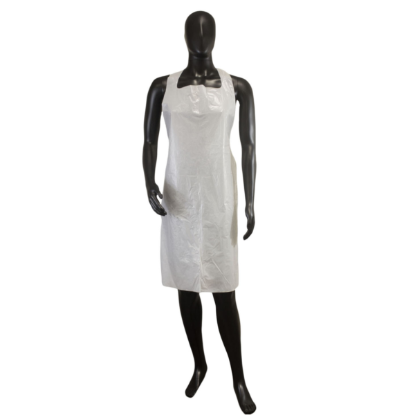 Polyethylene Disposables White, Embossed, .03 mm, 28 x 46, 100/disp