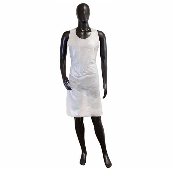 Polyethylene Disposables White, Embossed, 28 x 46, 1/bag, 100 bags/box