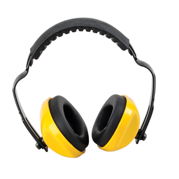 Ear Muffs Yellow Ear Cups, Padded Headband, NRR 23db
