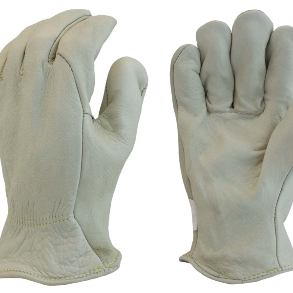 Cow - Unlined Grain Leather, Shirred Elastic Back, Wing Thumb