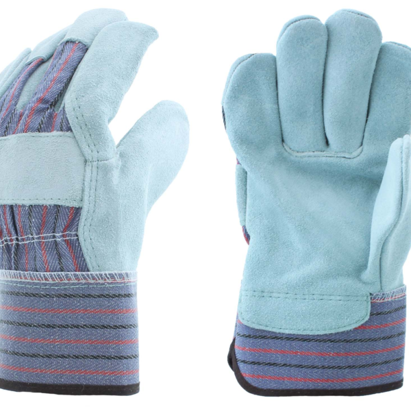 Blue Fabric with Red & Black Stripes