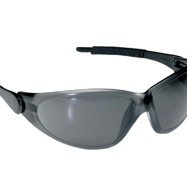 Safety Glasses Galahad, Smoke Lens, Black Frame, 12 ea/box
