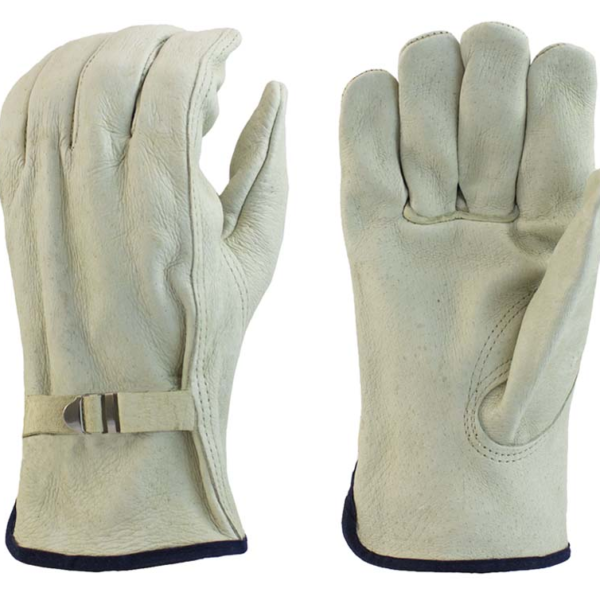 Pig Grain Drivers, Keystone Thumb, Leather Pull Strap [size: S-XL]