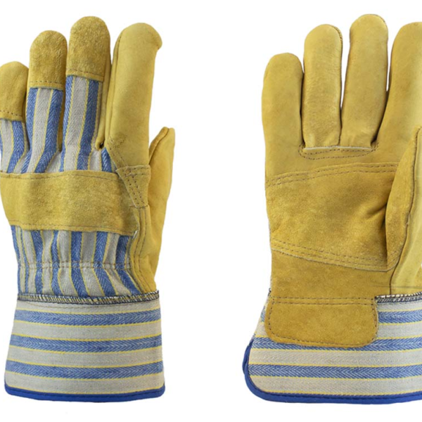 Blue Fabric with Yellow & Black Stripes