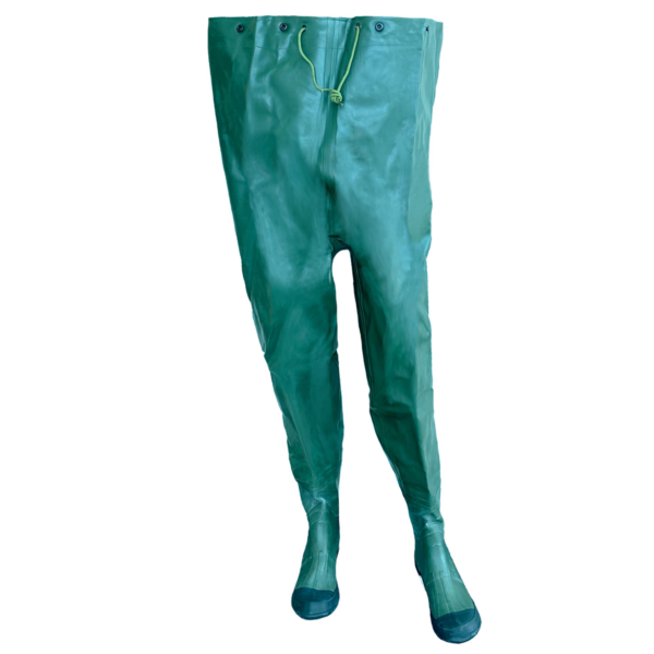Boots Green Rubber Chest Wader Boots, Steel Shank, Knee Patch, Inside Pocket [size: 6-13]