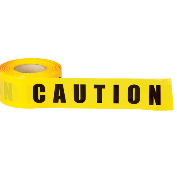 Safety Tape "CAUTION", 3” x 1,000'/roll [Yellow/Black]