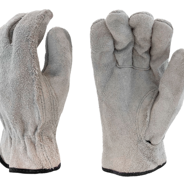 Cow - Unlined Split Leather, Shirred Elastic Back