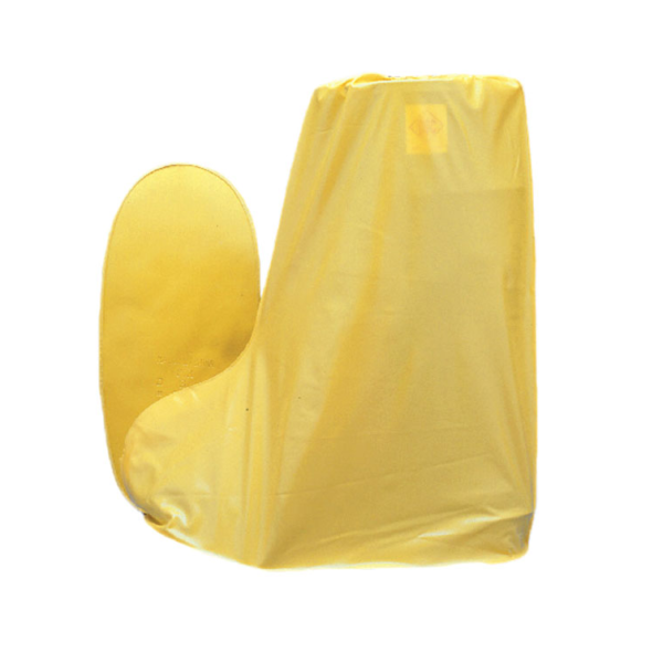 Booties Yellow PVC Shoe Covers, 15”, Over the Shoe [size: L-2X]