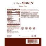 Monin Desert Pear Syrup - Bottle (1 Liter) - Image 2