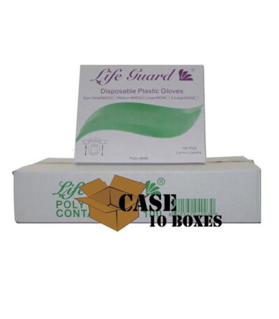 Clear embossed Poly Gloves 1 mil thick waterproof polyethylene food service grade disposable gloves Packer Janitorial California bulk wholesale.