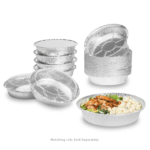 [500 ct] 8" Round Aluminum Pans