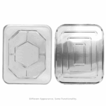 [100 ct] Aluminum Foil Steam Table Pan Lids, Half Size - Image 4