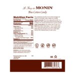 Monin Blue Cotton Candy Syrup - Bottle (1L) - Image 2