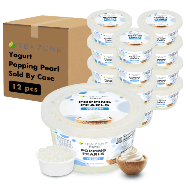 [12 Jars] Yogurt Popping Pearls (1 lb each)