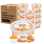 [12 Jars] Peach Popping Pearls (1 lb each)