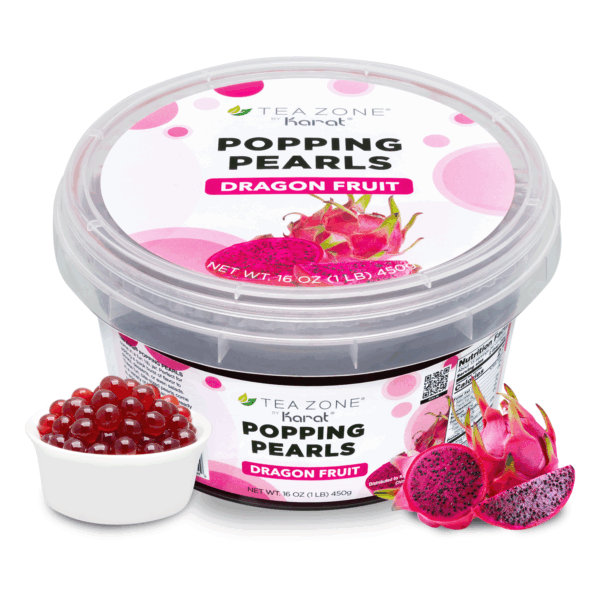 Dragon Fruit Popping Pearls - Jar (1 lb)