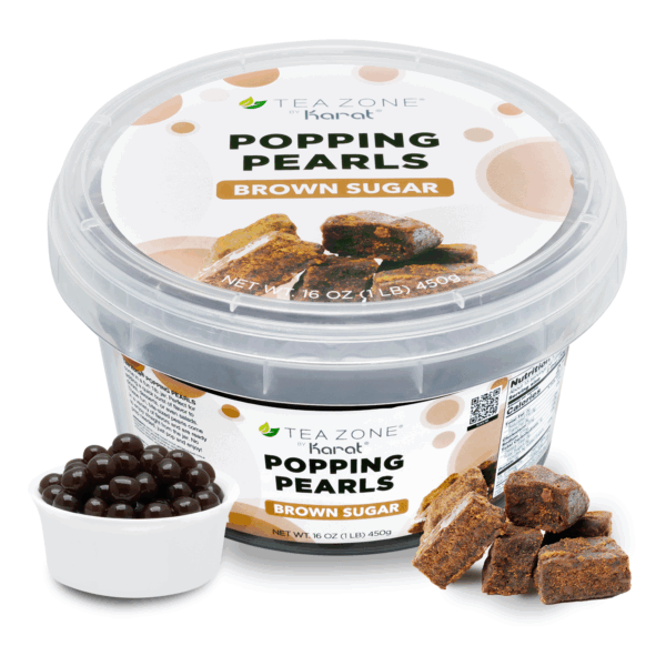 Brown Sugar Popping Pearls - Jar (1 lb)
