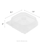 [150 ct] PET Tamper Resistant Muffin Container, 4-Compartment - Image 5